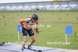 22.09.2024, Premanon, France (FRA): Oceane Michelon (FRA) - Biathlon Samse Summer Tour, pursuit, Premanon (FRA). www.nordicfocus.com. © Manzoni/NordicFocus. Every downloaded picture is fee-liable.