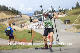 22.09.2024, Premanon, France (FRA): Hugo Francois (FRA) - Biathlon Samse Summer Tour, pursuit, Premanon (FRA). www.nordicfocus.com. © Manzoni/NordicFocus. Every downloaded picture is fee-liable.