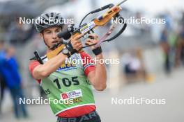 22.09.2024, Premanon, France (FRA): Clement Pires (FRA) - Biathlon Samse Summer Tour, pursuit, Premanon (FRA). www.nordicfocus.com. © Manzoni/NordicFocus. Every downloaded picture is fee-liable.