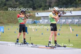 22.09.2024, Premanon, France (FRA): Clement Pires (FRA) - Biathlon Samse Summer Tour, pursuit, Premanon (FRA). www.nordicfocus.com. © Manzoni/NordicFocus. Every downloaded picture is fee-liable.