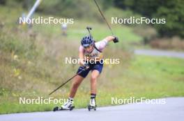 22.09.2024, Premanon, France (FRA): Camille Bened (FRA) - Biathlon Samse Summer Tour, pursuit, Premanon (FRA). www.nordicfocus.com. © Manzoni/NordicFocus. Every downloaded picture is fee-liable.