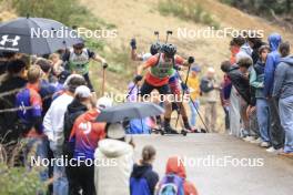 22.09.2024, Premanon, France (FRA): Antoine Morel (FRA) - Biathlon Samse Summer Tour, pursuit, Premanon (FRA). www.nordicfocus.com. © Manzoni/NordicFocus. Every downloaded picture is fee-liable.