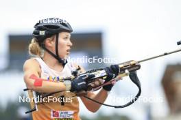 22.09.2024, Premanon, France (FRA): Oceane Michelon (FRA) - Biathlon Samse Summer Tour, pursuit, Premanon (FRA). www.nordicfocus.com. © Manzoni/NordicFocus. Every downloaded picture is fee-liable.