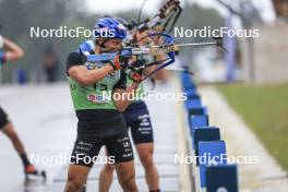 22.09.2024, Premanon, France (FRA): Oscar Lombardot (FRA) - Biathlon Samse Summer Tour, pursuit, Premanon (FRA). www.nordicfocus.com. © Manzoni/NordicFocus. Every downloaded picture is fee-liable.