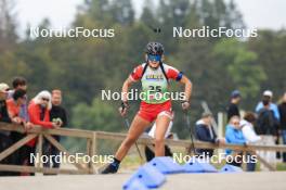 22.09.2024, Premanon, France (FRA): Bambou Pallud (FRA) - Biathlon Samse Summer Tour, pursuit, Premanon (FRA). www.nordicfocus.com. © Manzoni/NordicFocus. Every downloaded picture is fee-liable.