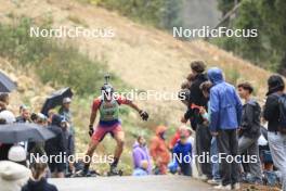 22.09.2024, Premanon, France (FRA): Esteban Javaux (FRA) - Biathlon Samse Summer Tour, pursuit, Premanon (FRA). www.nordicfocus.com. © Manzoni/NordicFocus. Every downloaded picture is fee-liable.