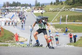 22.09.2024, Premanon, France (FRA): Alexis Josserand (FRA) - Biathlon Samse Summer Tour, pursuit, Premanon (FRA). www.nordicfocus.com. © Manzoni/NordicFocus. Every downloaded picture is fee-liable.