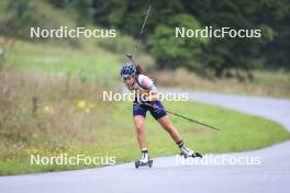 22.09.2024, Premanon, France (FRA): Camille Bened (FRA) - Biathlon Samse Summer Tour, pursuit, Premanon (FRA). www.nordicfocus.com. © Manzoni/NordicFocus. Every downloaded picture is fee-liable.