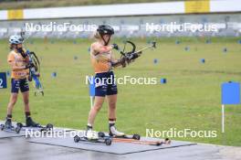 22.09.2024, Premanon, France (FRA): Oceane Michelon (FRA) - Biathlon Samse Summer Tour, pursuit, Premanon (FRA). www.nordicfocus.com. © Manzoni/NordicFocus. Every downloaded picture is fee-liable.