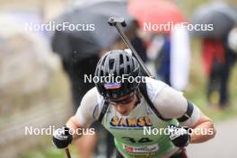 22.09.2024, Premanon, France (FRA): Sandro Bovisi (SUI) - Biathlon Samse Summer Tour, pursuit, Premanon (FRA). www.nordicfocus.com. © Manzoni/NordicFocus. Every downloaded picture is fee-liable.