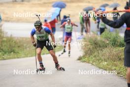 22.09.2024, Premanon, France (FRA): Dajan Danuser (SUI) - Biathlon Samse Summer Tour, pursuit, Premanon (FRA). www.nordicfocus.com. © Manzoni/NordicFocus. Every downloaded picture is fee-liable.