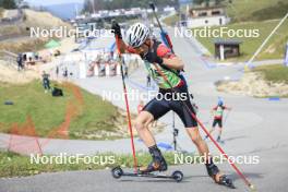 22.09.2024, Premanon, France (FRA): Nans Madelenat (FRA) - Biathlon Samse Summer Tour, pursuit, Premanon (FRA). www.nordicfocus.com. © Manzoni/NordicFocus. Every downloaded picture is fee-liable.