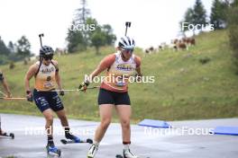 22.09.2024, Premanon, France (FRA): Julia Simon (FRA) - Biathlon Samse Summer Tour, pursuit, Premanon (FRA). www.nordicfocus.com. © Manzoni/NordicFocus. Every downloaded picture is fee-liable.