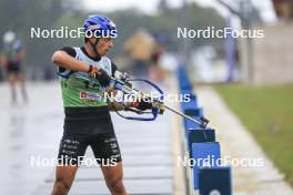 22.09.2024, Premanon, France (FRA): Oscar Lombardot (FRA) - Biathlon Samse Summer Tour, pursuit, Premanon (FRA). www.nordicfocus.com. © Manzoni/NordicFocus. Every downloaded picture is fee-liable.