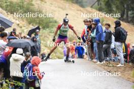 22.09.2024, Premanon, France (FRA): Esteban Javaux (FRA) - Biathlon Samse Summer Tour, pursuit, Premanon (FRA). www.nordicfocus.com. © Manzoni/NordicFocus. Every downloaded picture is fee-liable.