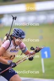 22.09.2024, Premanon, France (FRA): Camille Bened (FRA) - Biathlon Samse Summer Tour, pursuit, Premanon (FRA). www.nordicfocus.com. © Manzoni/NordicFocus. Every downloaded picture is fee-liable.