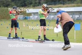 22.09.2024, Premanon, France (FRA): Leo Carlier (FRA) - Biathlon Samse Summer Tour, pursuit, Premanon (FRA). www.nordicfocus.com. © Manzoni/NordicFocus. Every downloaded picture is fee-liable.