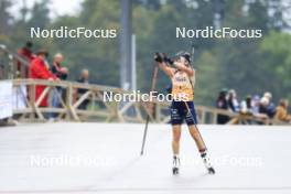 22.09.2024, Premanon, France (FRA): Oceane Michelon (FRA) - Biathlon Samse Summer Tour, pursuit, Premanon (FRA). www.nordicfocus.com. © Manzoni/NordicFocus. Every downloaded picture is fee-liable.