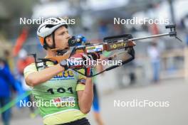 22.09.2024, Premanon, France (FRA): Leo Carlier (FRA) - Biathlon Samse Summer Tour, pursuit, Premanon (FRA). www.nordicfocus.com. © Manzoni/NordicFocus. Every downloaded picture is fee-liable.