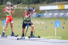 22.09.2024, Premanon, France (FRA): Clement Pires (FRA) - Biathlon Samse Summer Tour, pursuit, Premanon (FRA). www.nordicfocus.com. © Manzoni/NordicFocus. Every downloaded picture is fee-liable.