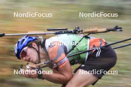 22.09.2024, Premanon, France (FRA): Noah Delevaux (FRA) - Biathlon Samse Summer Tour, pursuit, Premanon (FRA). www.nordicfocus.com. © Manzoni/NordicFocus. Every downloaded picture is fee-liable.