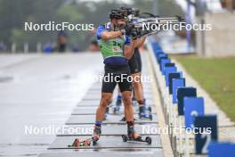 22.09.2024, Premanon, France (FRA): Dajan Danuser (SUI) - Biathlon Samse Summer Tour, pursuit, Premanon (FRA). www.nordicfocus.com. © Manzoni/NordicFocus. Every downloaded picture is fee-liable.