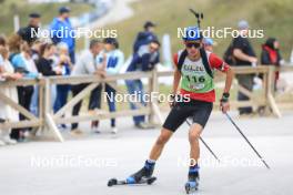 22.09.2024, Premanon, France (FRA): Mathis Laine (FRA) - Biathlon Samse Summer Tour, pursuit, Premanon (FRA). www.nordicfocus.com. © Manzoni/NordicFocus. Every downloaded picture is fee-liable.