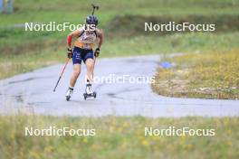 22.09.2024, Premanon, France (FRA): Oceane Michelon (FRA) - Biathlon Samse Summer Tour, pursuit, Premanon (FRA). www.nordicfocus.com. © Manzoni/NordicFocus. Every downloaded picture is fee-liable.