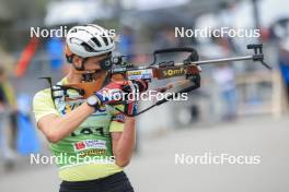 22.09.2024, Premanon, France (FRA): Leo Carlier (FRA) - Biathlon Samse Summer Tour, pursuit, Premanon (FRA). www.nordicfocus.com. © Manzoni/NordicFocus. Every downloaded picture is fee-liable.