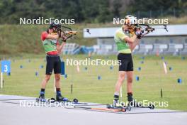 22.09.2024, Premanon, France (FRA): Clement Pires (FRA) - Biathlon Samse Summer Tour, pursuit, Premanon (FRA). www.nordicfocus.com. © Manzoni/NordicFocus. Every downloaded picture is fee-liable.