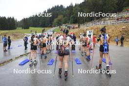 22.09.2024, Premanon, France (FRA): Event Feature: Start of womens race - Biathlon Samse Summer Tour, pursuit, Premanon (FRA). www.nordicfocus.com. © Manzoni/NordicFocus. Every downloaded picture is fee-liable.