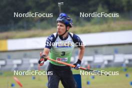 22.09.2024, Premanon, France (FRA): Quentin Fillon Maillet (FRA) - Biathlon Samse Summer Tour, pursuit, Premanon (FRA). www.nordicfocus.com. © Manzoni/NordicFocus. Every downloaded picture is fee-liable.