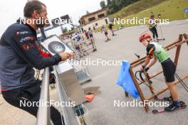 22.09.2024, Premanon, France (FRA): Louis Debloem (BEL) - Biathlon Samse Summer Tour, pursuit, Premanon (FRA). www.nordicfocus.com. © Manzoni/NordicFocus. Every downloaded picture is fee-liable.