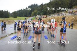 22.09.2024, Premanon, France (FRA): Event Feature: Start of womens race - Biathlon Samse Summer Tour, pursuit, Premanon (FRA). www.nordicfocus.com. © Manzoni/NordicFocus. Every downloaded picture is fee-liable.