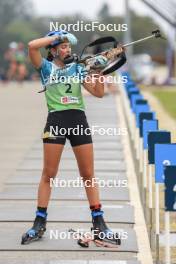 22.09.2024, Premanon, France (FRA): Emma Oustry (FRA) - Biathlon Samse Summer Tour, pursuit, Premanon (FRA). www.nordicfocus.com. © Manzoni/NordicFocus. Every downloaded picture is fee-liable.