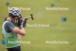 22.09.2024, Premanon, France (FRA): Hugo Francois (FRA) - Biathlon Samse Summer Tour, pursuit, Premanon (FRA). www.nordicfocus.com. © Manzoni/NordicFocus. Every downloaded picture is fee-liable.