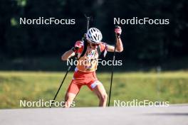 21.09.2024, Premanon, France (FRA): Mathis Yvoz (FRA) - Biathlon Samse Summer Tour, sprint, Premanon (FRA). www.nordicfocus.com. © Manzoni/NordicFocus. Every downloaded picture is fee-liable.