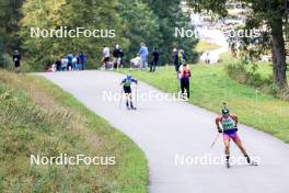 21.09.2024, Premanon, France (FRA): Esteban Javaux (FRA) - Biathlon Samse Summer Tour, sprint, Premanon (FRA). www.nordicfocus.com. © Manzoni/NordicFocus. Every downloaded picture is fee-liable.