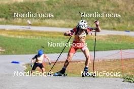 21.09.2024, Premanon, France (FRA): Mathis Yvoz (FRA) - Biathlon Samse Summer Tour, sprint, Premanon (FRA). www.nordicfocus.com. © Manzoni/NordicFocus. Every downloaded picture is fee-liable.