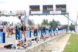 21.09.2024, Premanon, France (FRA): Leo Carlier (FRA) - Biathlon Samse Summer Tour, sprint, Premanon (FRA). www.nordicfocus.com. © Manzoni/NordicFocus. Every downloaded picture is fee-liable.