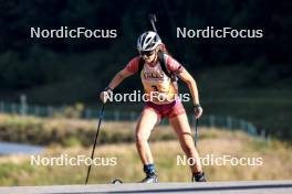 21.09.2024, Premanon, France (FRA): Capucine Vuittenez (FRA) - Biathlon Samse Summer Tour, sprint, Premanon (FRA). www.nordicfocus.com. © Manzoni/NordicFocus. Every downloaded picture is fee-liable.