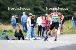 21.09.2024, Premanon, France (FRA): Leo Carlier (FRA) - Biathlon Samse Summer Tour, sprint, Premanon (FRA). www.nordicfocus.com. © Manzoni/NordicFocus. Every downloaded picture is fee-liable.