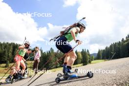 21.09.2024, Premanon, France (FRA): Namou Candau Armand (FRA), Jeanne Richard (FRA), (l-r) - Biathlon Samse Summer Tour, sprint, Premanon (FRA). www.nordicfocus.com. © Manzoni/NordicFocus. Every downloaded picture is fee-liable.