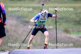 21.09.2024, Premanon, France (FRA): Gianmaria Tedaldi (SUI) - Biathlon Samse Summer Tour, sprint, Premanon (FRA). www.nordicfocus.com. © Manzoni/NordicFocus. Every downloaded picture is fee-liable.