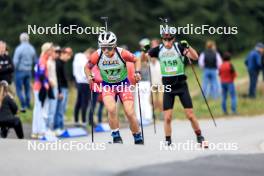 21.09.2024, Premanon, France (FRA): Kelvin Lecomte (FRA) - Biathlon Samse Summer Tour, sprint, Premanon (FRA). www.nordicfocus.com. © Manzoni/NordicFocus. Every downloaded picture is fee-liable.