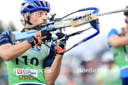 21.09.2024, Premanon, France (FRA): Oscar Lombardot (FRA) - Biathlon Samse Summer Tour, sprint, Premanon (FRA). www.nordicfocus.com. © Manzoni/NordicFocus. Every downloaded picture is fee-liable.