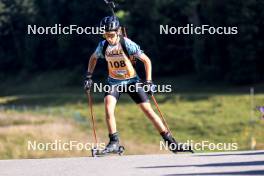 21.09.2024, Premanon, France (FRA): Elias Novat (FRA) - Biathlon Samse Summer Tour, sprint, Premanon (FRA). www.nordicfocus.com. © Manzoni/NordicFocus. Every downloaded picture is fee-liable.