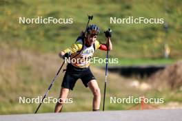 21.09.2024, Premanon, France (FRA): Fynn Langer (BEL) - Biathlon Samse Summer Tour, sprint, Premanon (FRA). www.nordicfocus.com. © Manzoni/NordicFocus. Every downloaded picture is fee-liable.