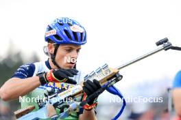 21.09.2024, Premanon, France (FRA): Oscar Lombardot (FRA) - Biathlon Samse Summer Tour, sprint, Premanon (FRA). www.nordicfocus.com. © Manzoni/NordicFocus. Every downloaded picture is fee-liable.