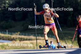 21.09.2024, Premanon, France (FRA): Gabrielle Bourgeois (FRA) - Biathlon Samse Summer Tour, sprint, Premanon (FRA). www.nordicfocus.com. © Manzoni/NordicFocus. Every downloaded picture is fee-liable.